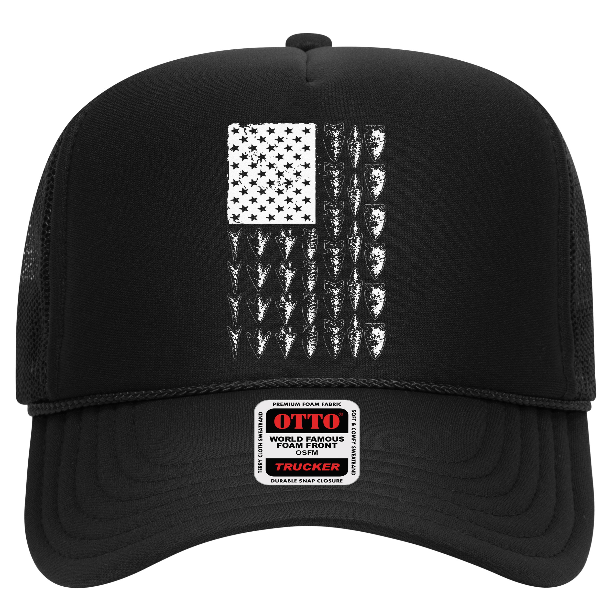 Cool Arrowhead For Men Women Bowhunt Arrow Hunting USA Flag Hat