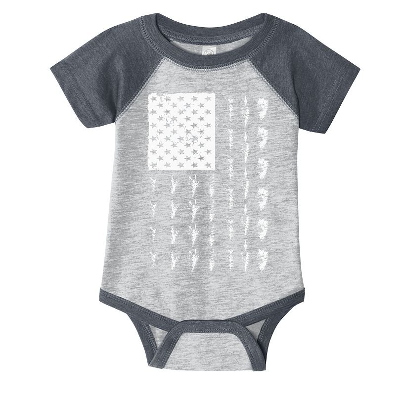 Cool Arrowhead For Men Women Bowhunt Arrow Hunting USA Flag Infant Baby Jersey Bodysuit