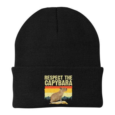 Capybara Art For Rodent Animal Lover Capybara Knit Cap Winter Beanie