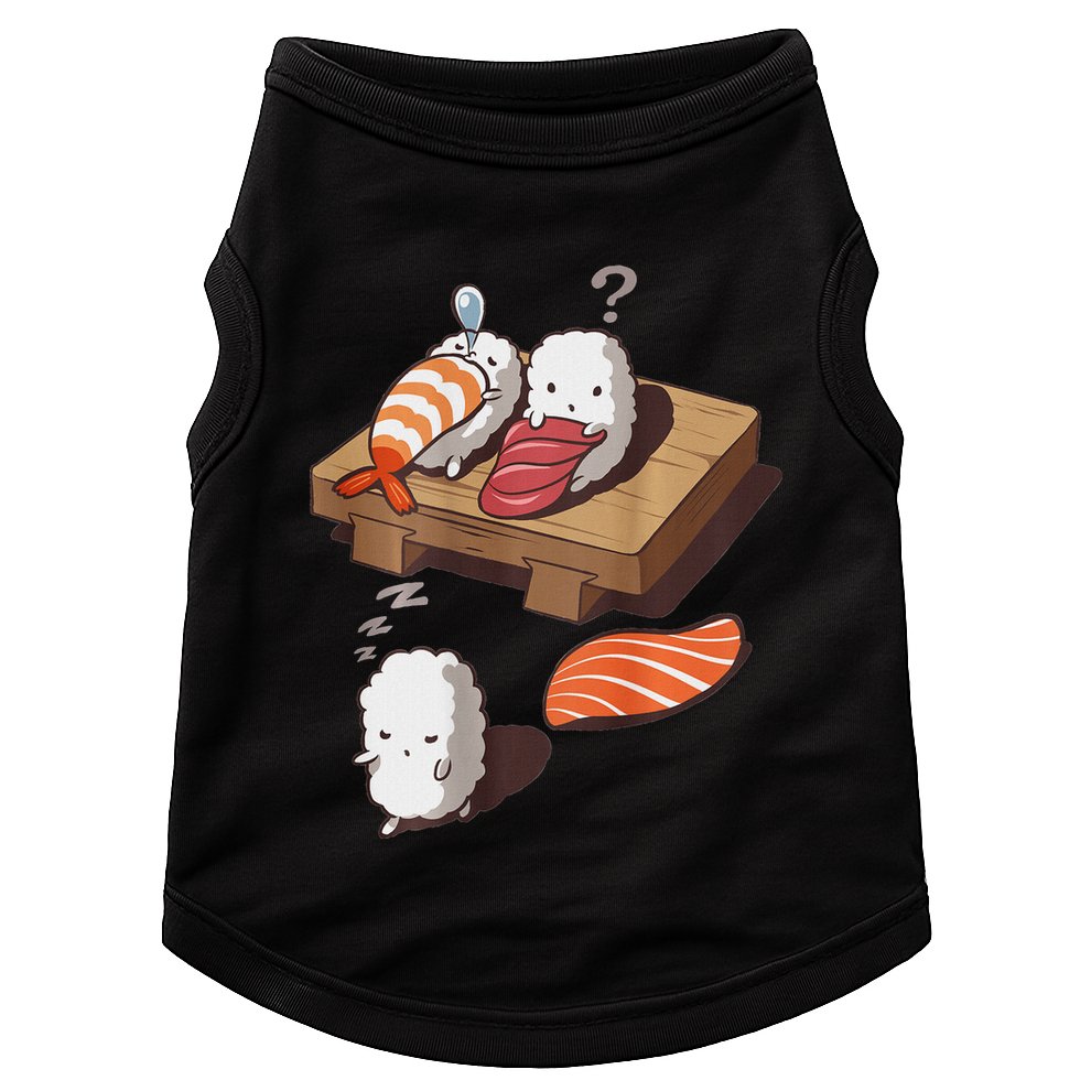 Cute And Funny Japanese Nigiri Sushi Sleepwalking Doggie Tank
