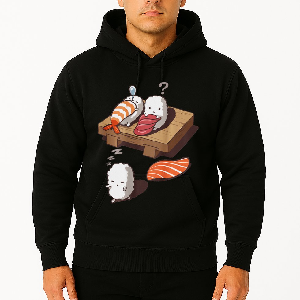 Cute And Funny Japanese Nigiri Sushi Sleepwalking Hoodie