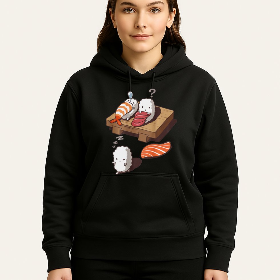 Cute And Funny Japanese Nigiri Sushi Sleepwalking Hoodie