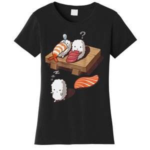 Cute And Funny Japanese Nigiri Sushi Sleepwalking Women's T-Shirt