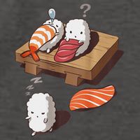 Cute And Funny Japanese Nigiri Sushi Sleepwalking Vector Backpack