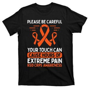 CRPS Awareness Fighter Disease RSD Warrior Orange Ribbon T-Shirt