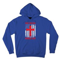 Christian American Flag One Nation Under God Funny Gift Hoodie