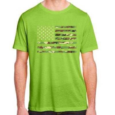 Camo American Flag Usa Military Tactical Camouflage Desert Adult ChromaSoft Performance T-Shirt