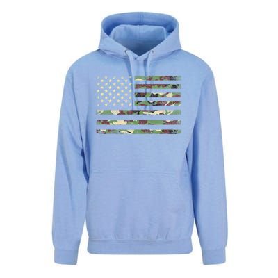 Camo American Flag Usa Military Tactical Camouflage Desert Unisex Surf Hoodie