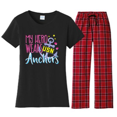 Chief Anchors For Husband Or Wife Women's Flannel Pajama Set