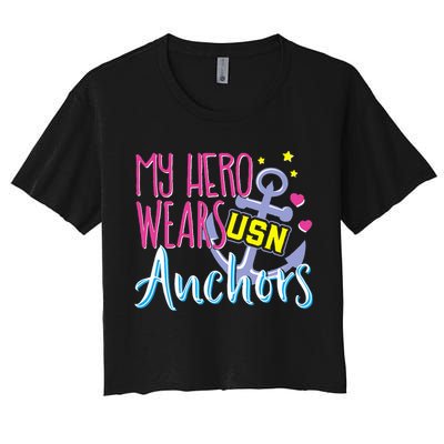 Chief Anchors For Husband Or Wife Women's Crop Top Tee