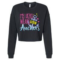 Chief Anchors For Husband Or Wife Cropped Pullover Crew