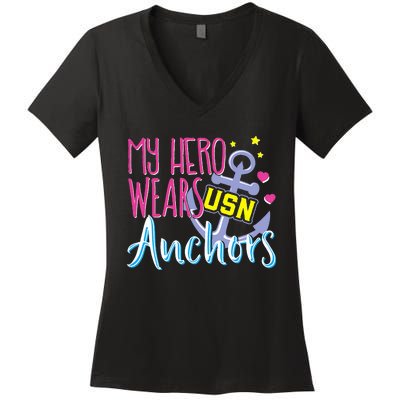 Chief Anchors For Husband Or Wife Women's V-Neck T-Shirt