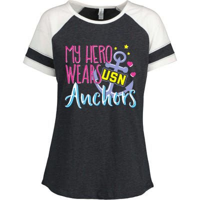 Chief Anchors For Husband Or Wife Enza Ladies Jersey Colorblock Tee