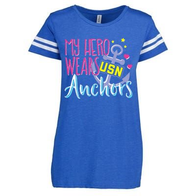 Chief Anchors For Husband Or Wife Enza Ladies Jersey Football T-Shirt