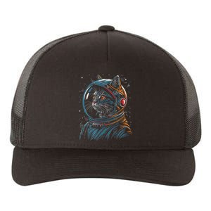 Cat Astronaut Funny Animal Design Yupoong Adult 5-Panel Trucker Hat