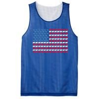 Cow American Flag Heifer Us 4th Of July Farm Cattle Usa Gift Mesh Reversible Basketball Jersey Tank