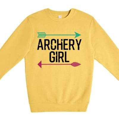 Cool Archery For Girls Crossbow Bow Hunting Archer Great Gift Premium Crewneck Sweatshirt