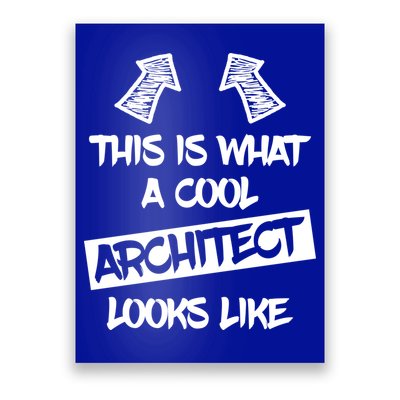 Cool Architect Funny Saying Architects Architecture Student Gift Poster