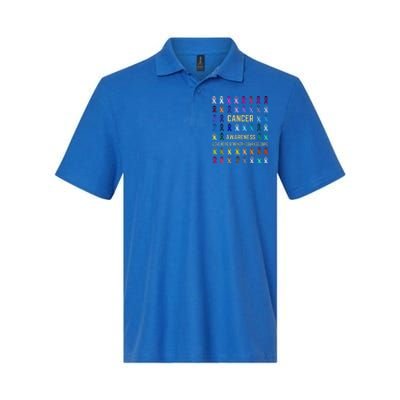 Cancer Awareness Fight Cancer In All Ribbon Color Supporter Softstyle Adult Sport Polo