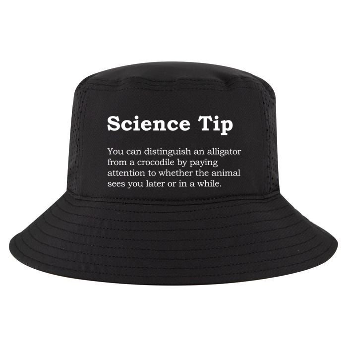 Crocodile Alligator Funny Science Tip Cool Comfort Performance Bucket Hat