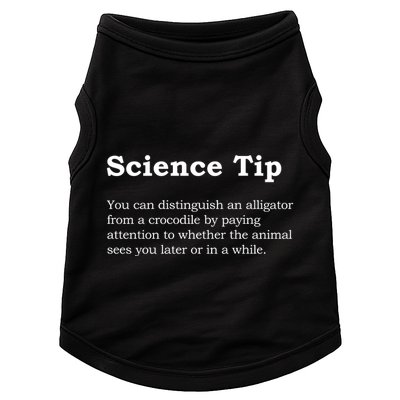 Crocodile Alligator Funny Science Tip Doggie Tank