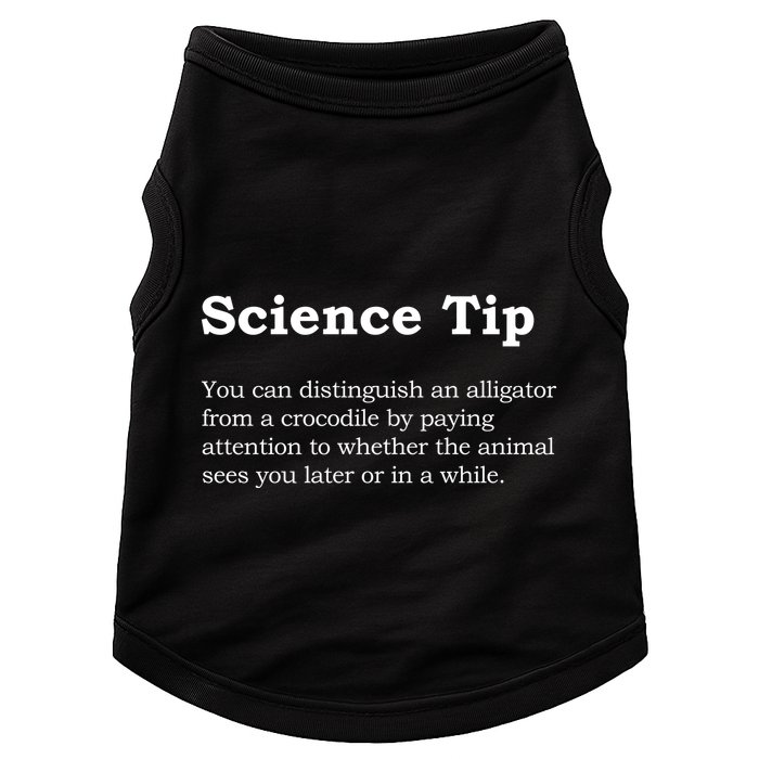 Crocodile Alligator Funny Science Tip Doggie Tank