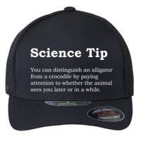 Crocodile Alligator Funny Science Tip Flexfit Unipanel Trucker Cap