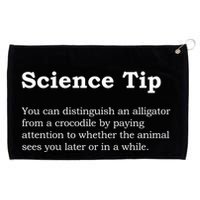 Crocodile Alligator Funny Science Tip Grommeted Golf Towel