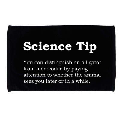 Crocodile Alligator Funny Science Tip Microfiber Hand Towel
