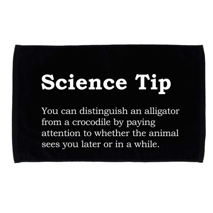 Crocodile Alligator Funny Science Tip Microfiber Hand Towel