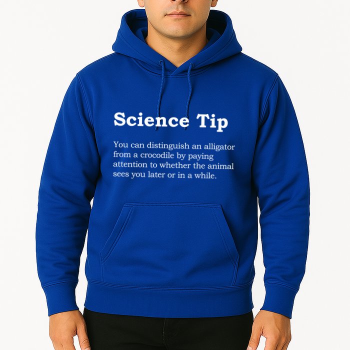 Crocodile Alligator Funny Science Tip Hoodie