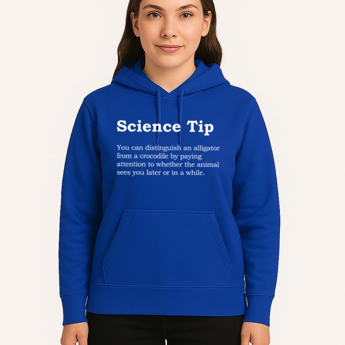 Crocodile Alligator Funny Science Tip Hoodie