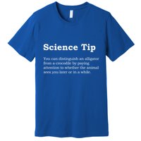 Crocodile Alligator Funny Science Tip Premium T-Shirt