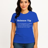 Crocodile Alligator Funny Science Tip Womens T-Shirt