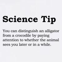 Crocodile Alligator Funny Science Tip Garment-Dyed Sweatshirt