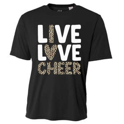 Cheerleading Art For Cheer Squad Cheerleader Cooling Performance Crew T-Shirt