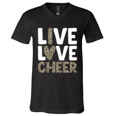 Cheerleading Art For Cheer Squad Cheerleader V-Neck T-Shirt