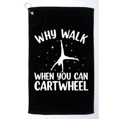 Cartwheel Art For Wo Girls Gymnast Gymnastics Tumbling Platinum Collection Golf Towel