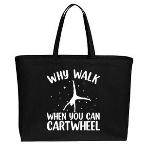 Cartwheel Art For Wo Girls Gymnast Gymnastics Tumbling Cotton Canvas Jumbo Tote