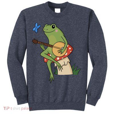 Cottagecore Aesthetic Frog Banjo Sweatshirt