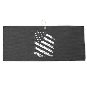 Classic American Flag Image Large Microfiber Waffle Golf Towel