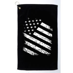 Classic American Flag Image Platinum Collection Golf Towel