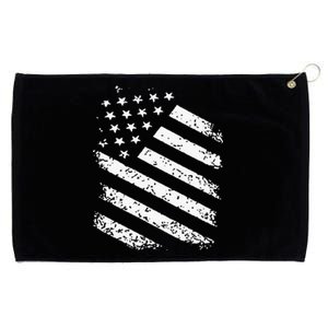 Classic American Flag Image Grommeted Golf Towel