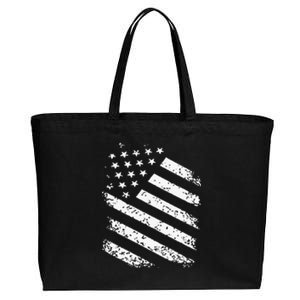 Classic American Flag Image Cotton Canvas Jumbo Tote