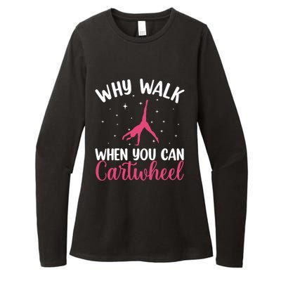 Cartwheel Art For Wo Girls Gymnast Gymnastics Tumbling Womens CVC Long Sleeve Shirt