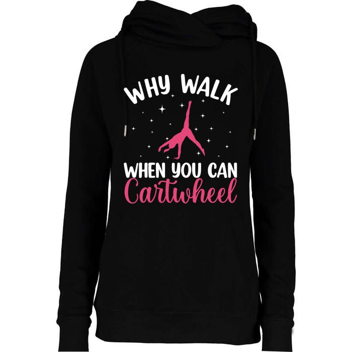 Cartwheel Art For Wo Girls Gymnast Gymnastics Tumbling Womens Funnel Neck Pullover Hood