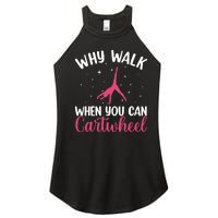 Cartwheel Art For Wo Girls Gymnast Gymnastics Tumbling Women's Perfect Tri Rocker Tank