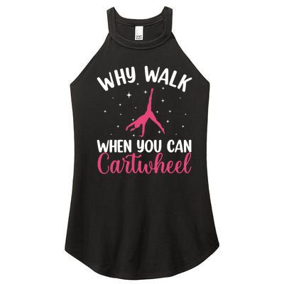 Cartwheel Art For Wo Girls Gymnast Gymnastics Tumbling Women's Perfect Tri Rocker Tank