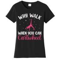 Cartwheel Art For Wo Girls Gymnast Gymnastics Tumbling Women's T-Shirt