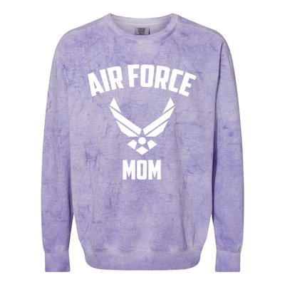 Cool Air Force Mom Gift Best Proud Military Veteran Women Funny Gift Colorblast Crewneck Sweatshirt